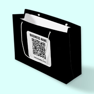 Create Your Own QR Code   Transperant Large Gift Bag
