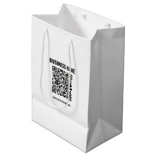 Create Your Own QR Code   Transperant Medium Gift Bag