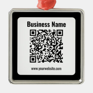 Create Your Own QR Code   Transperant Metal Tree Decoration