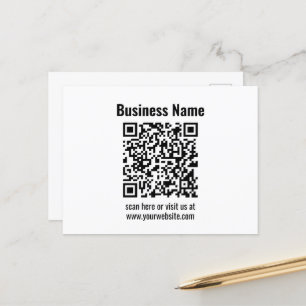 Create Your Own QR Code   Transperant Postcard