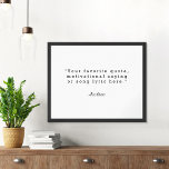 Create Your Own Quote<br><div class="desc">Create your own custom quote poster wall art. Features minimalist typewriter typography.</div>
