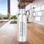 Create Your Own Quote 710 Ml Water Bottle<br><div class="desc">Create your own custom quote water bottle. Great personalised gift simply add your own text. Features minimalist typewriter typography.</div>
