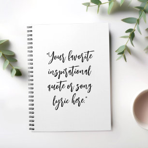 Create Your Own Quote Calligraphy Notebook