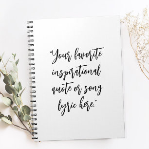 Create Your Own Quote Calligraphy Notebook