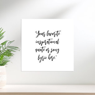 Create Your Own Quote Calligraphy Poster