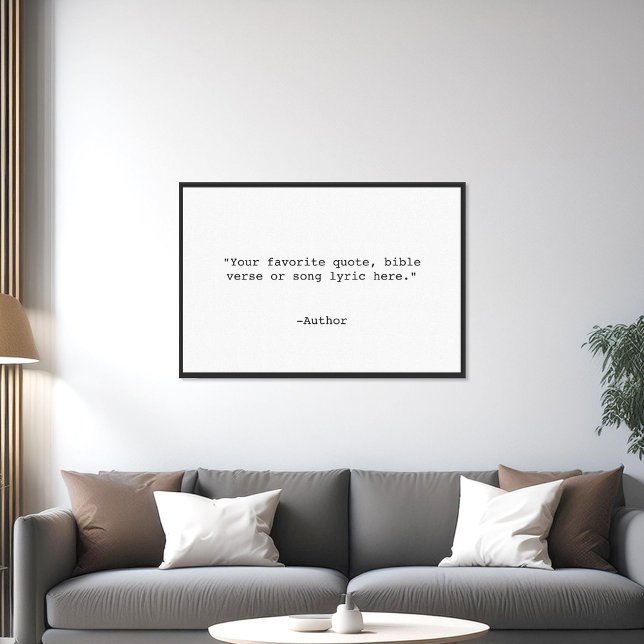 Create Your Own Quote Canvas Print (Creator Uploaded)