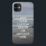 Create Your Own Quote Case-Mate iPhone Case<br><div class="desc">Create your own custom quote iPhone Case. Personalise this iPhone Case with modern minimalist typography and beach ocean landscape background.</div>