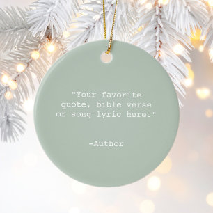 Create Your Own Quote Ceramic Tree Decoration