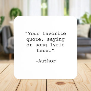 Create Your Own Quote Coaster