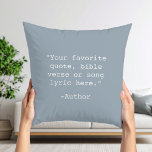 Create Your Own Quote Cushion<br><div class="desc">Create your own custom quote throw pillow. Features minimalist typewriter typography.</div>