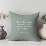 Create Your Own Quote Cushion<br><div class="desc">Create your own custom quote throw pillow. Features minimalist typewriter typography.</div>