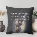 Create Your Own Quote Cushion<br><div class="desc">Create your own custom quote throw pillow. Features minimalist typewriter typography.</div>