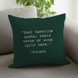 Create Your Own Quote Cushion<br><div class="desc">Create your own custom quote throw pillow. Features minimalist typewriter typography.</div>