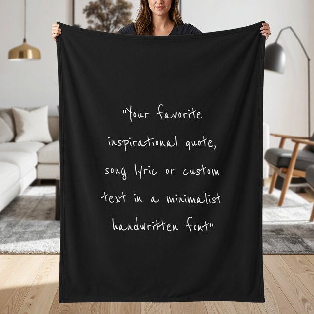 Create Your Own Quote Fleece Blanket (Creator Uploaded)