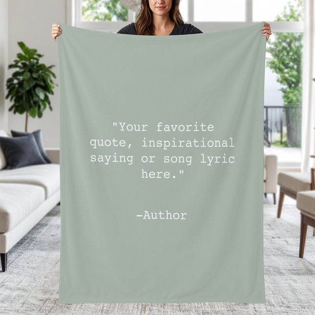 Create Your Own Quote Fleece Blanket (Creator Uploaded)