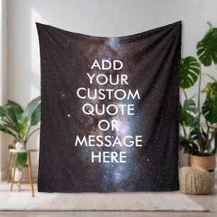 Create Your Own Quote Fleece Blanket