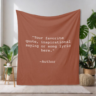 Create Your Own Quote Fleece Blanket