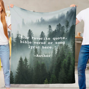 Create Your Own Quote Fleece Blanket