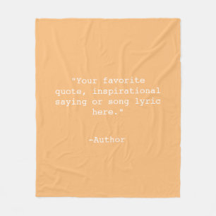 Create Your Own Quote Fleece Blanket
