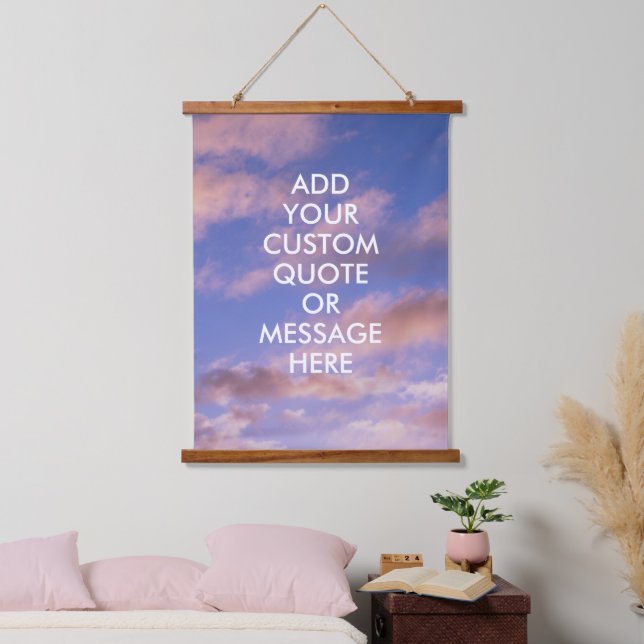 Create Your Own Quote Hanging Tapestry (Bedroom)
