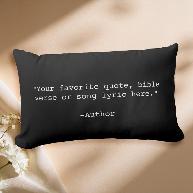 Create Your Own Quote Lumbar Cushion (Creator Uploaded)