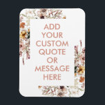 Create Your Own Quote Magnet<br><div class="desc">Create your own custom quote magnet. Personalise this magnet with modern minimalist typography.</div>