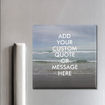 Create Your Own Quote Magnet<br><div class="desc">Create your own custom quote magnet. Personalise this magnet with modern minimalist typography and ocean waves landscape.</div>