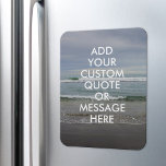 Create Your Own Quote Magnet<br><div class="desc">Create your own custom quote magnet. Personalise this magnet with modern minimalist typography and ocean waves landscape.</div>