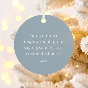 Create Your Own Quote Metal Tree Decoration