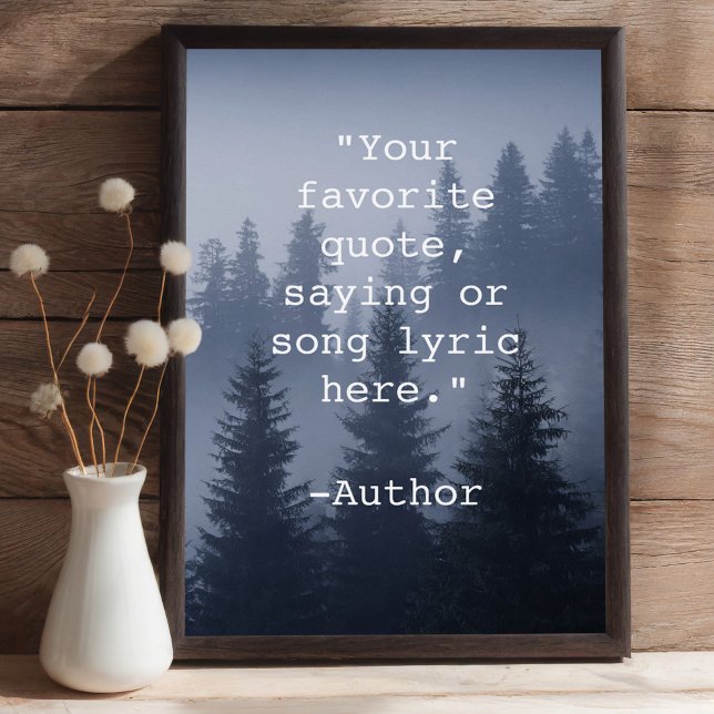 Create Your Own Quote Nature Landscape Poster (Creator Uploaded)