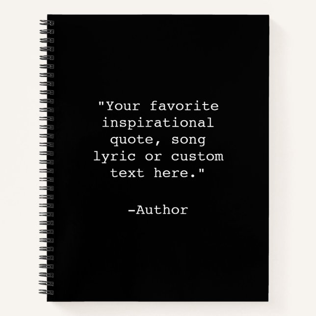 Create Your Own Quote Notebook (Front)