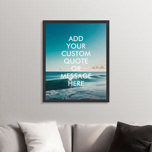 Create Your Own Quote Ocean Poster