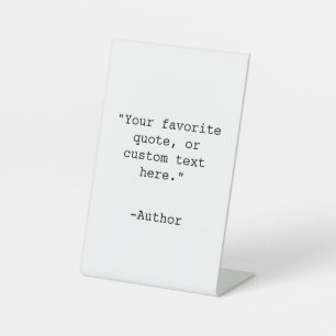Create Your Own Quote Personalised Bookend Sign