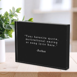 Create Your Own Quote Photo Block