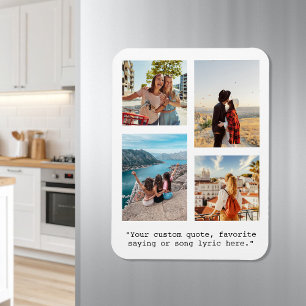 Create Your Own Quote Photo Collage Magnet
