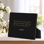 Create Your Own Quote Plaque<br><div class="desc">Create your own custom quote plaque home decor. Add your favourite saying,  bible verse song lyric or personalised text in minimalist typewriter style typography.</div>