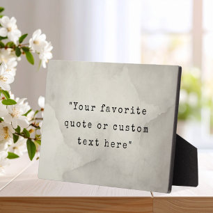 Create Your Own Quote Plaque