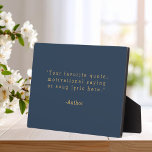 Create Your Own Quote Plaque<br><div class="desc">Create your own custom quote plaque home decor. Add your favourite saying,  bible verse song lyric or personalised text in minimalist typewriter style typography.</div>