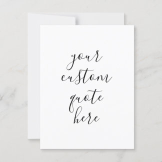 Create Your Own Quote  Postcard