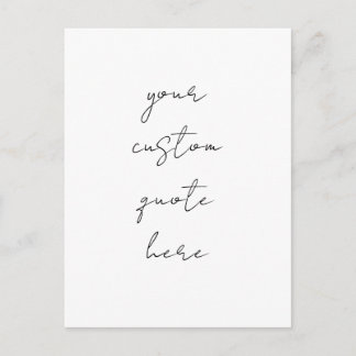 Create Your Own Quote Postcard
