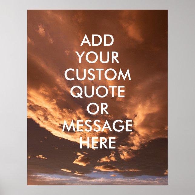 Create your own quote poster (Front)