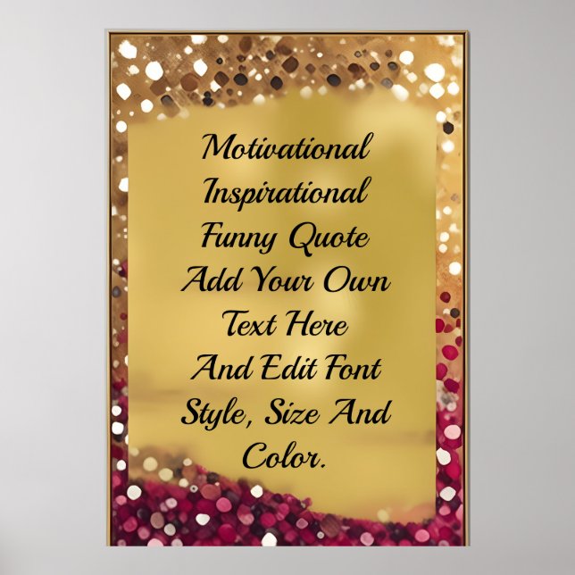 Create your own quote poster (Front)