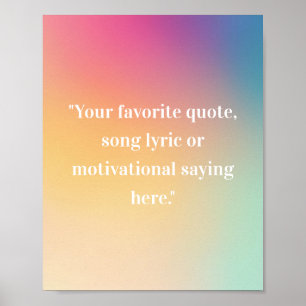 Create Your Own Quote Poster