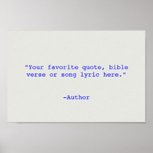 Create Your Own Quote Poster