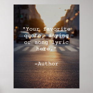 Create Your Own Quote Poster