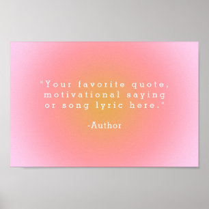 Create Your Own Quote Poster