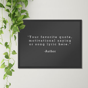 Create Your Own Quote Poster
