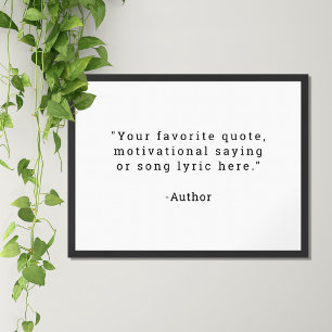 Create Your Own Quote Poster
