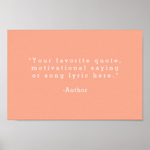 Create Your Own Quote Poster