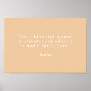 Create Your Own Quote Poster
